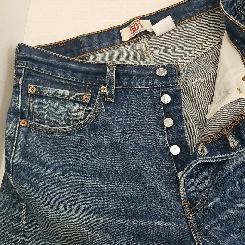 Levi's 501 XX Vintage Denim Jeans Button Fly 100% Cotton Size 33X32 - Picture 7 of 12